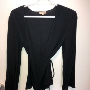 Wilfred Free XS black wrap tie shirt, light summer material